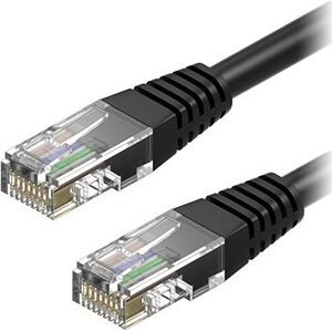 AlzaPower Patch CAT6 UTP 0,25 m čierny