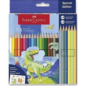FABER-CASTELL Dinosaurus, 24 farieb