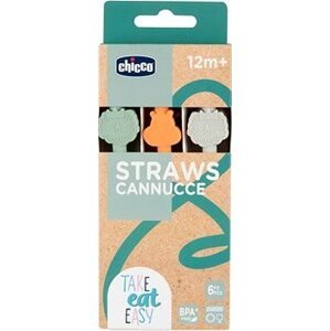 CHICCO Slamky silikónové 6 ks, 12 mes.+