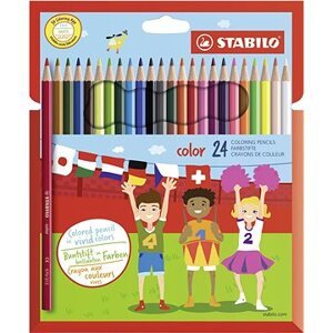 STABILO color 24 ks kartónové puzdro + neón farby