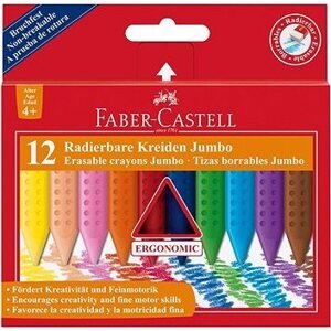 Faber-Castell Pastelky Plastic Colour Grip Jumbo, 12 Farieb