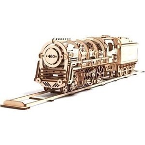 Ugears 3D Mechanická parná lokomotíva s tendrom