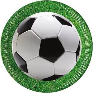 Papierové taniere futbal 23 cm, 8 ks