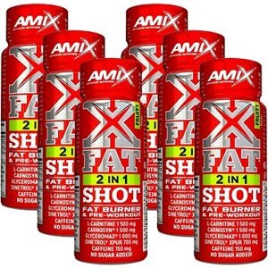 Amix Nutrition Xfat 2 in 1 Shot, 6× 60 ml, fruity