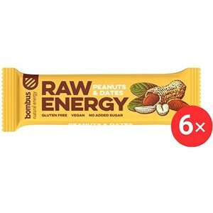 Bombus Raw Energy Peanuts & Dates 6× 50 g