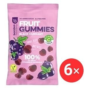 Bombus Fruit Energy Black Currant gummies 6× 35 g