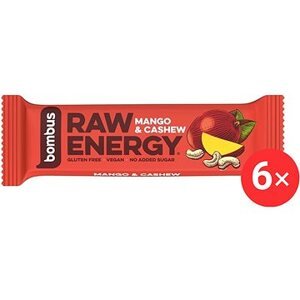 Bombus Raw Energy Mango & Cashew 6× 50 g