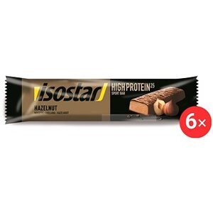 Isostar 25 % proteín bar 6× 35 g, oriešok