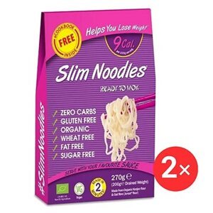 SlimPasta Konjakové rezance BIO v náleve 2× 270 g